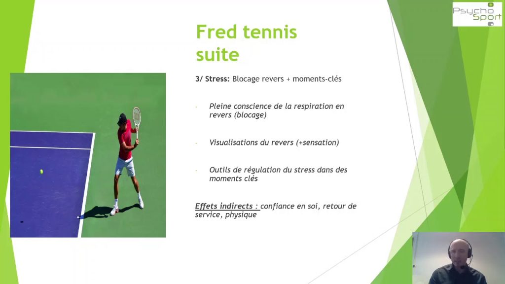 Youtube (préparation mentale tennis): Préparation mentale au tennis (Heildelberg, 8/2/21, av Manuel Dupuis)