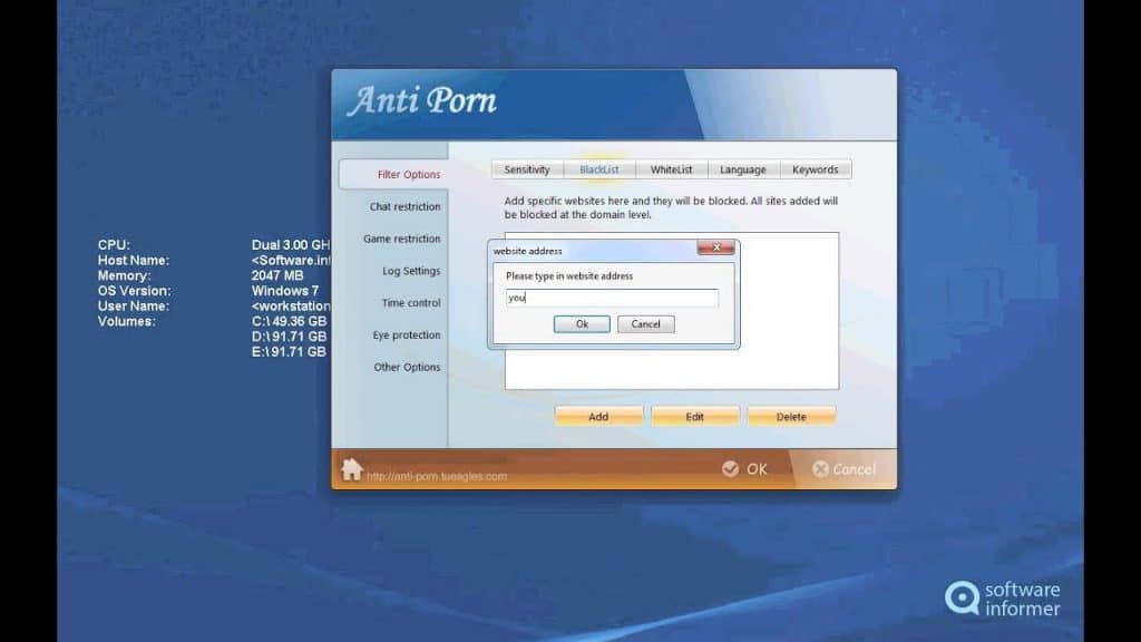 anti-porn; Essayer anti-porn