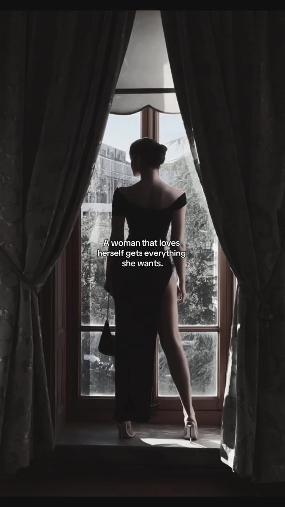 Tiktok (自己愛): – Une femme qui s’aime obtient tout ce qu’elle veut.