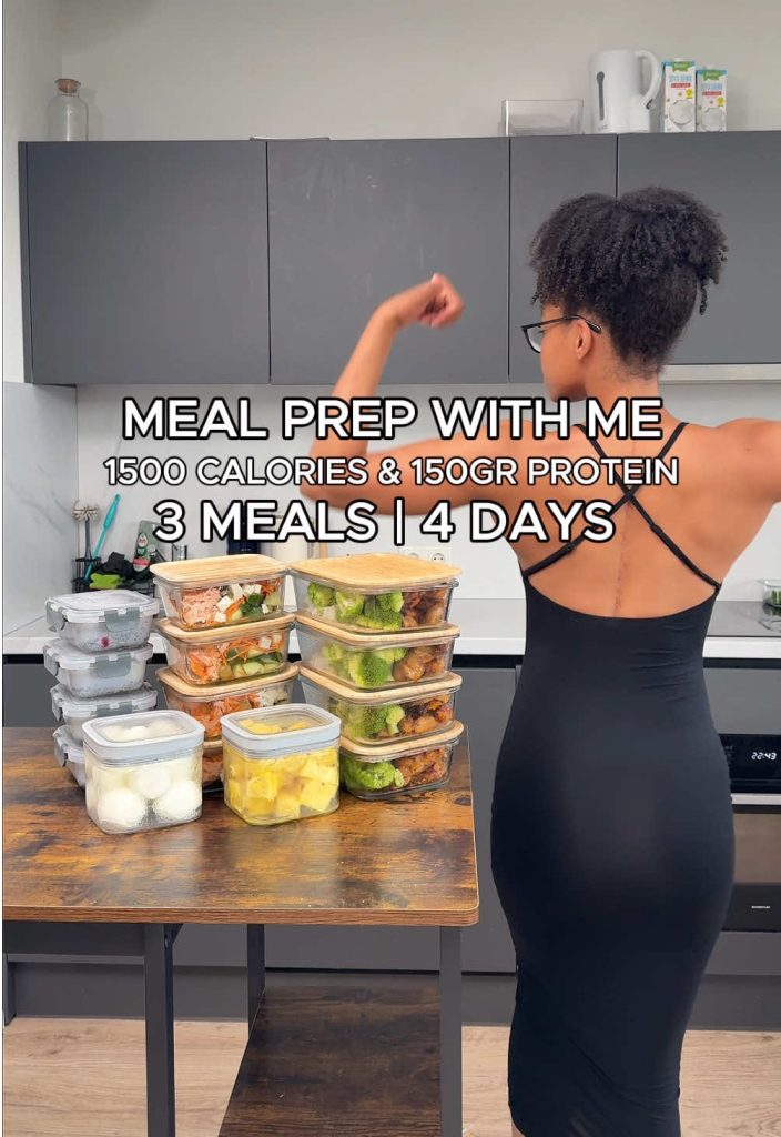 Tiktok (préparation sportive): Busy Gym Girl Meal Prep, voici un aperçu de ma préparation du dimanche qui rend ma semaine plus agréable