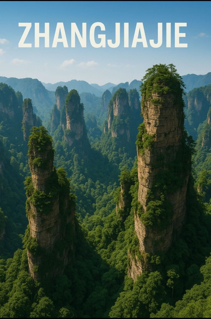 zhēnjié,Zhangjiajie — peak forests rising to the clouds sur Pinterest